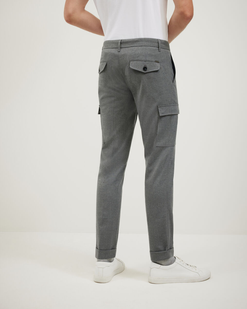 Flannel Cargo Pant, Mid Grey, hi-res